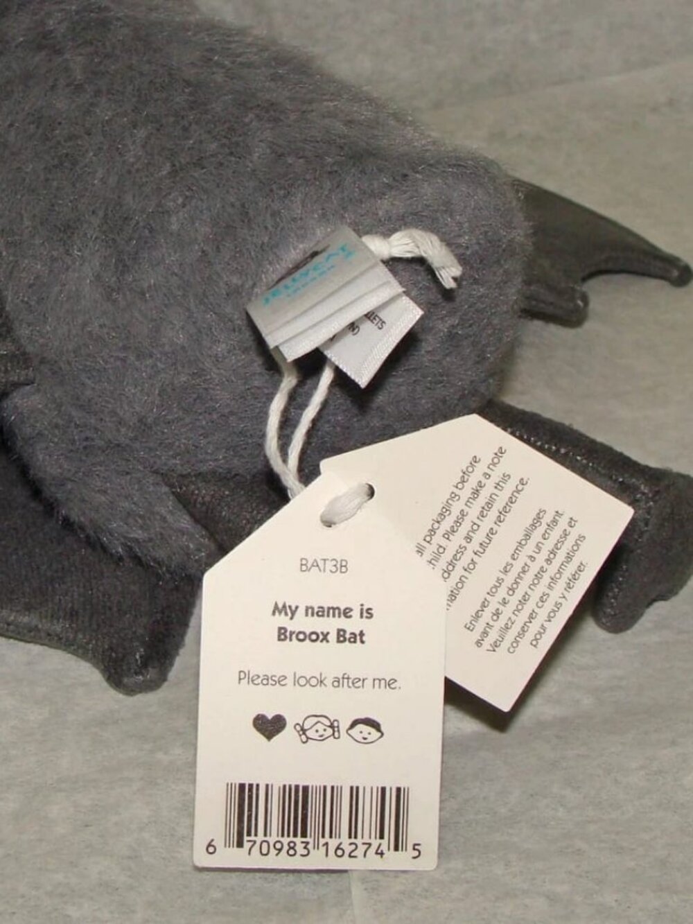 Jellycat Broox Bat Plush Toy - Halloween Spooky - NWT - SHIPS FAST - Picture 5 of 5